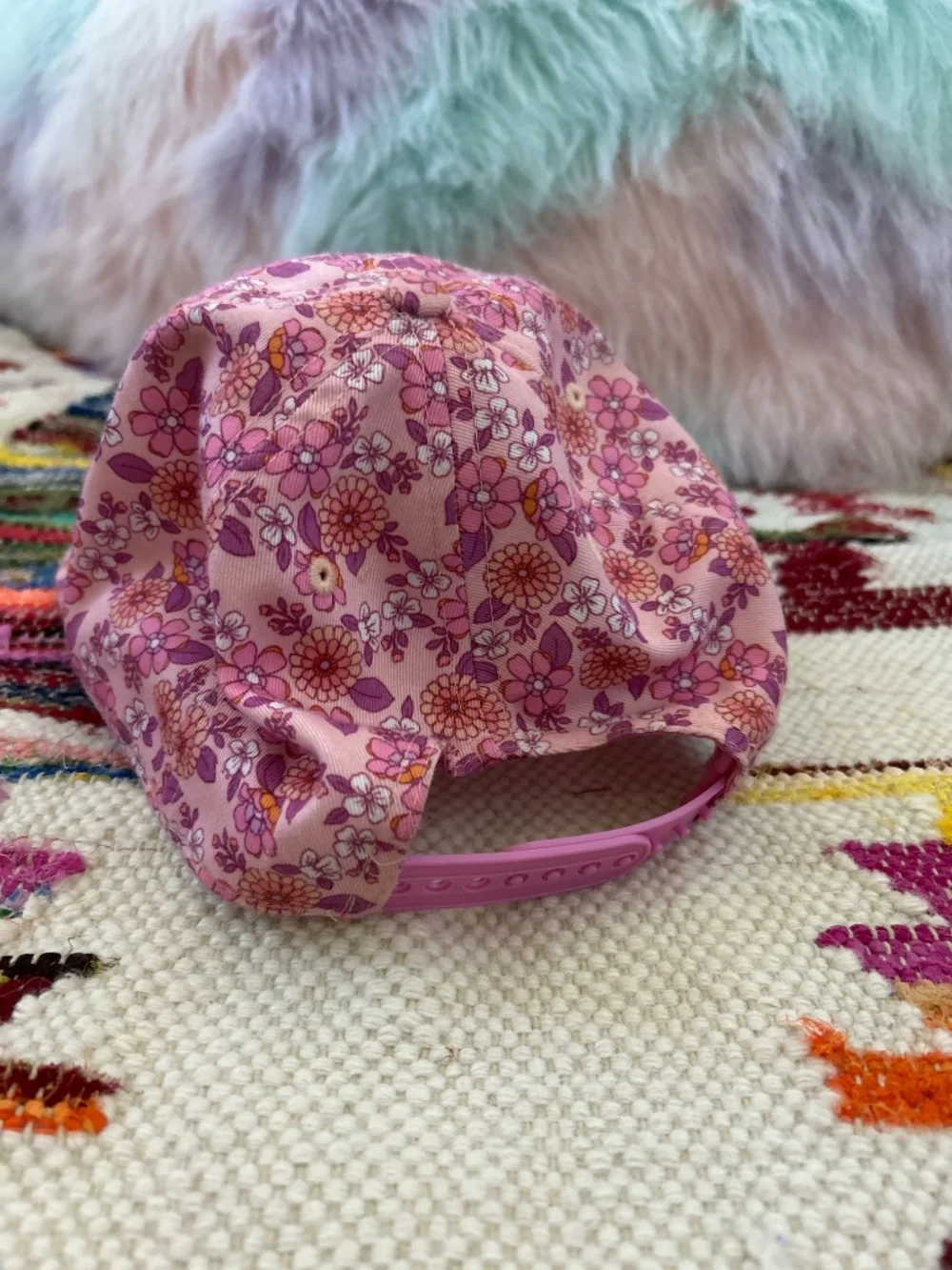Pink Floral Baseball Cap